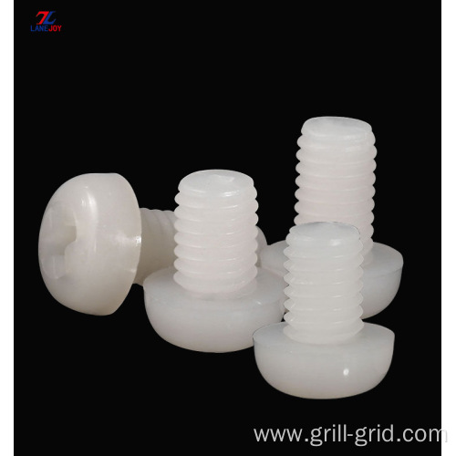 M8 M10 white nylon plastic machine screw